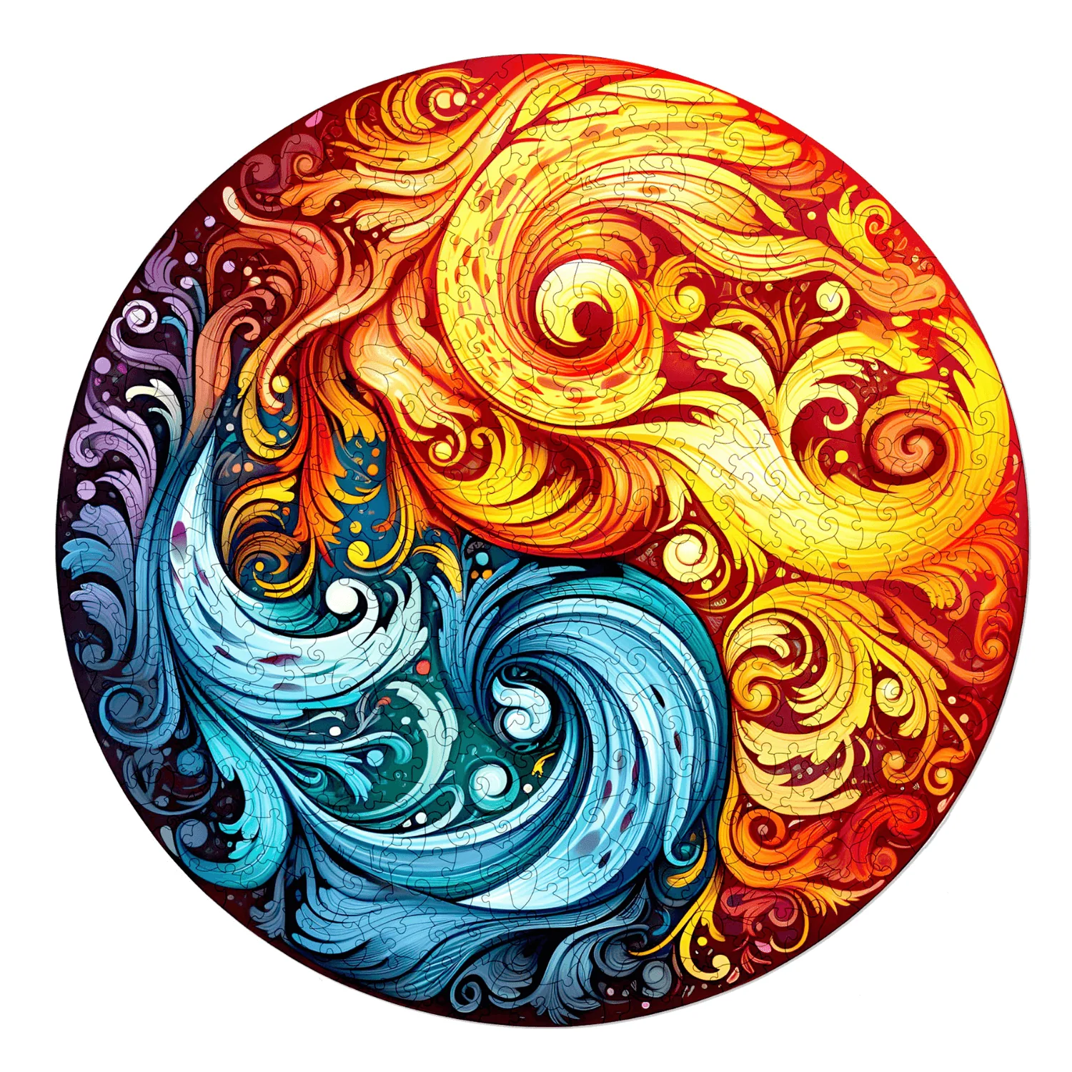 Feuer und Wasser | Mandala - Image 8