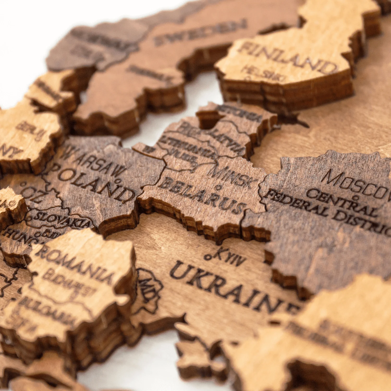 Mehrfarbige Holz Weltkarten - Image 16