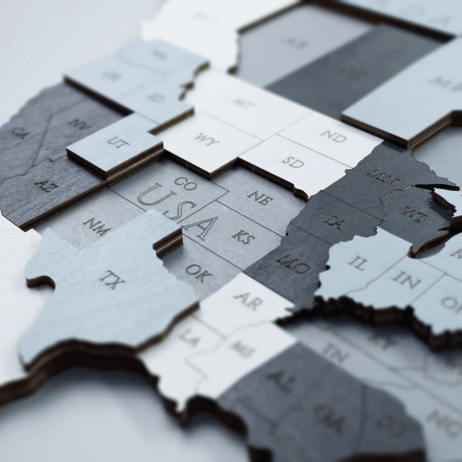 Mehrfarbige Holz Weltkarten - Image 18