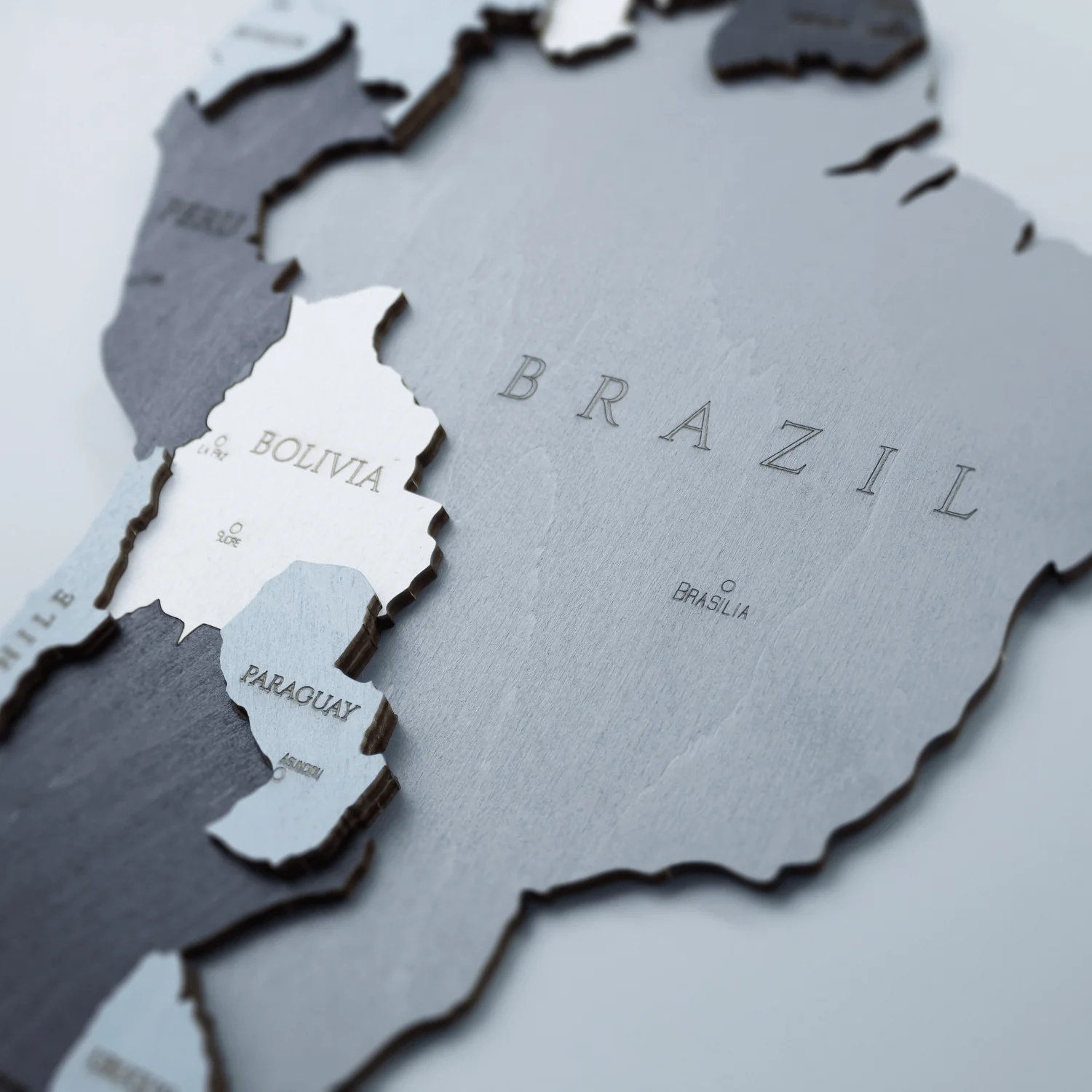 Mehrfarbige Holz Weltkarten - Image 19