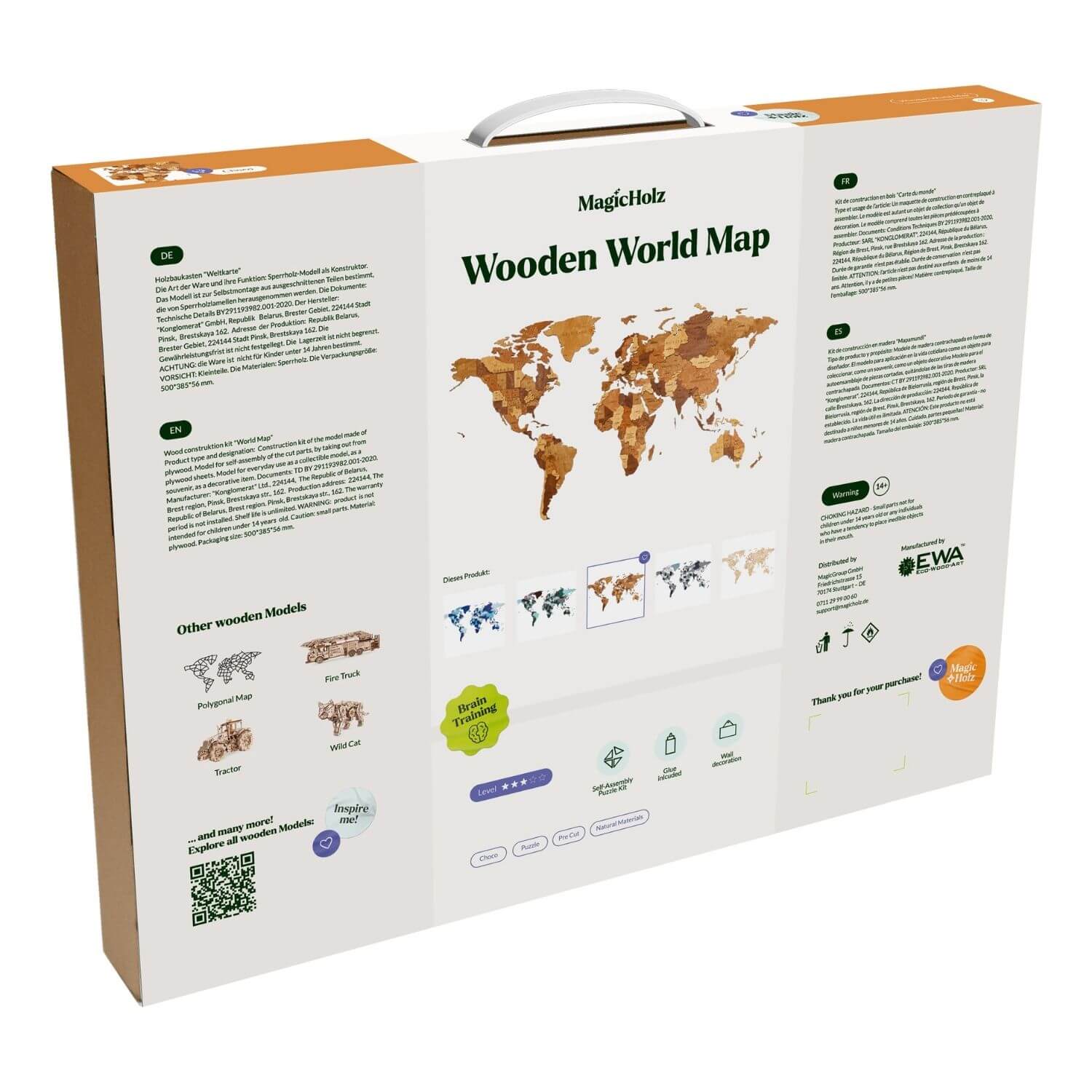 Mehrfarbige Holz Weltkarten - Image 23