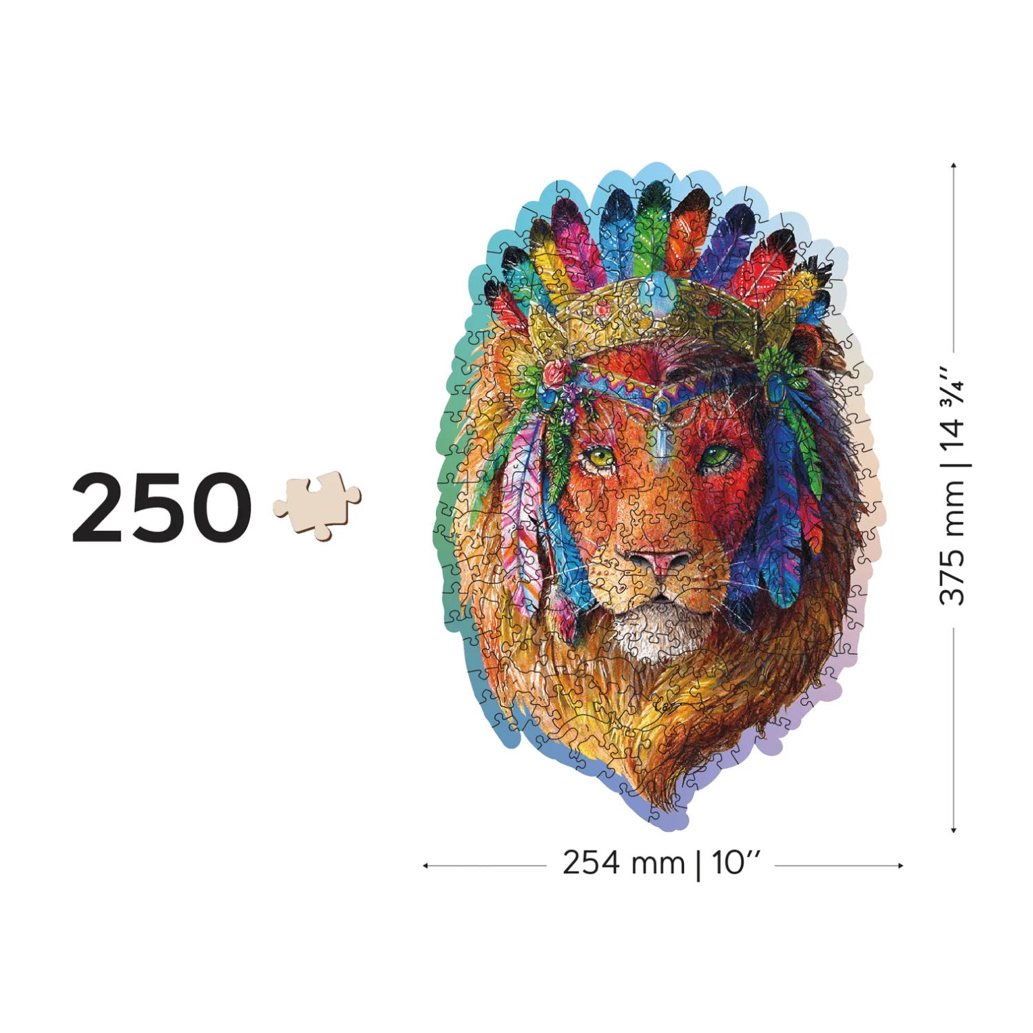 Mystischer Löwe Puzzle | Holz Puzzle - Image 10