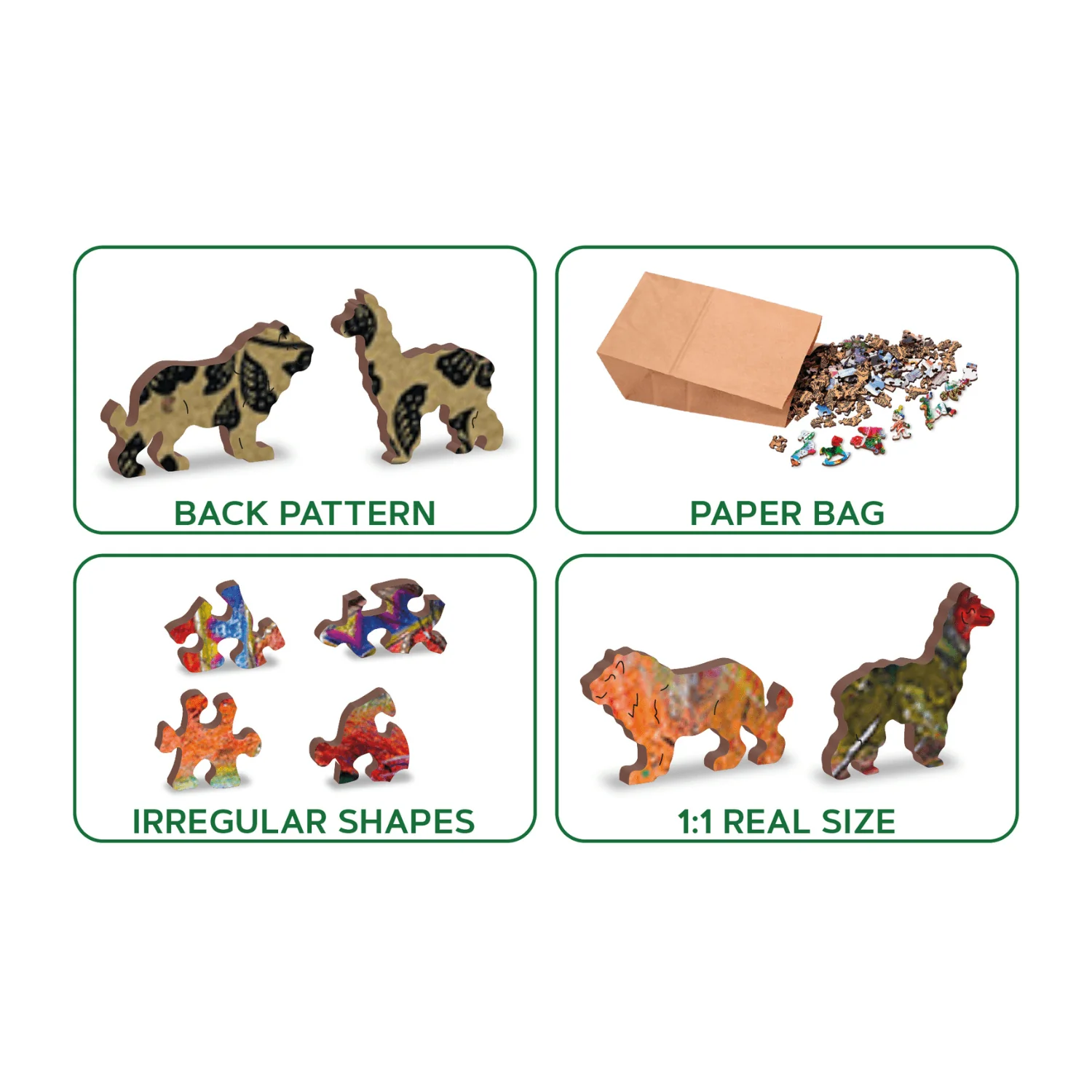 Mystischer Löwe Puzzle | Holz Puzzle - Image 9