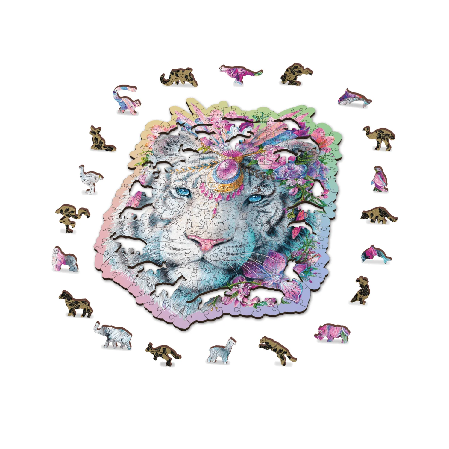Mystischer Tiger Puzzle | Holz Puzzle - Image 11