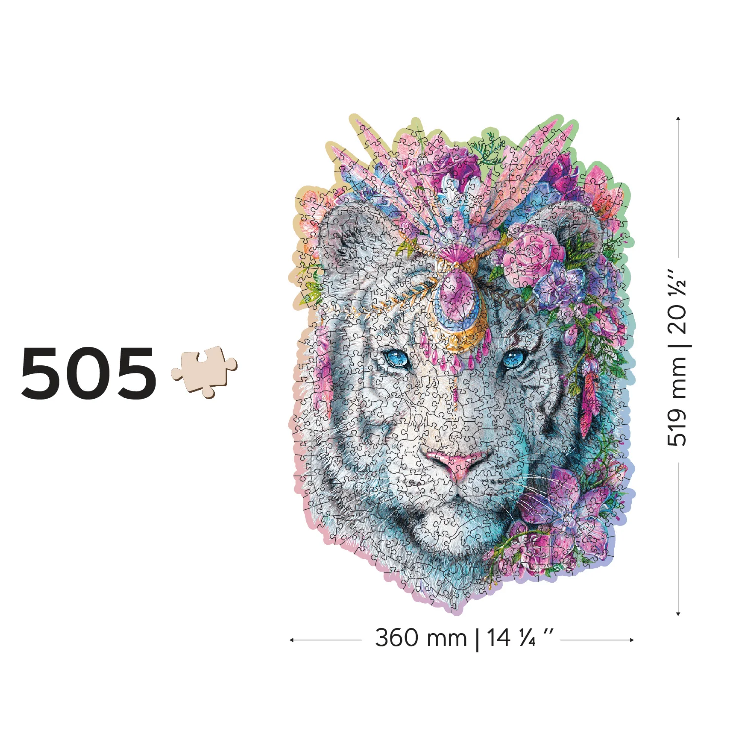 Mystischer Tiger Puzzle | Holz Puzzle - Image 3