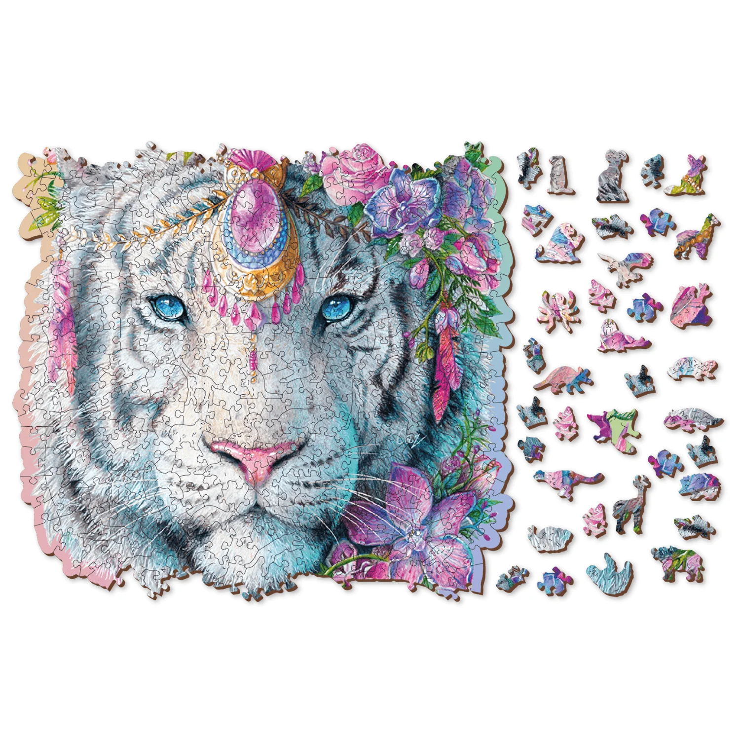 Mystischer Tiger Puzzle | Holz Puzzle - Image 5