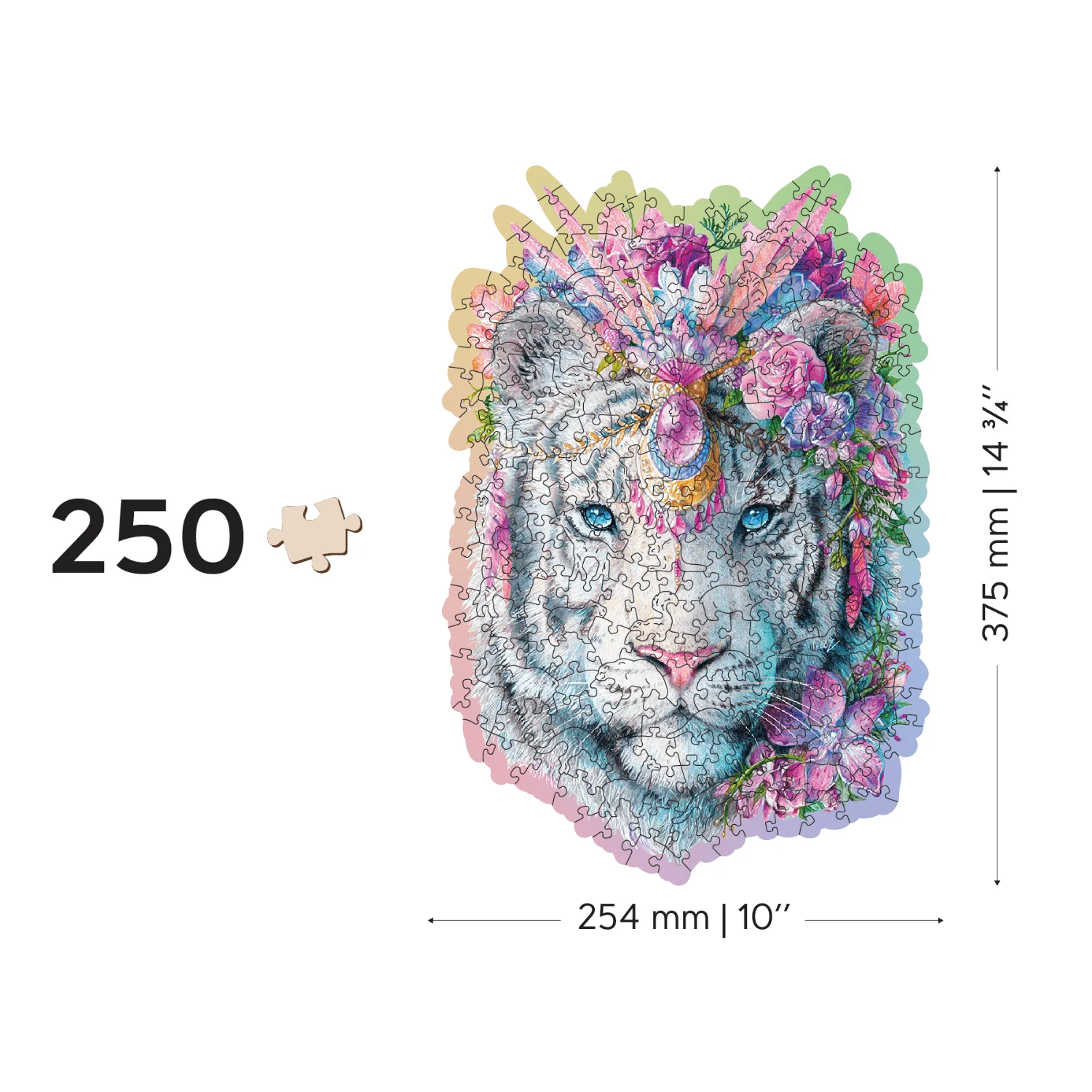 Mystischer Tiger Puzzle | Holz Puzzle - Image 9