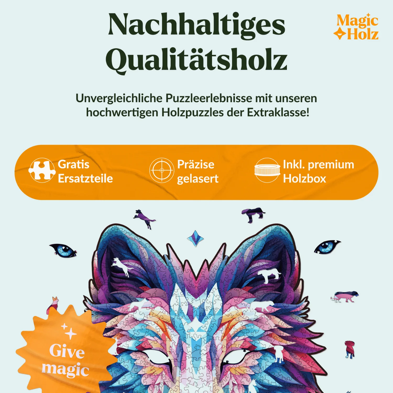 Sharp-Eyed Guardian Wolf - Image 3